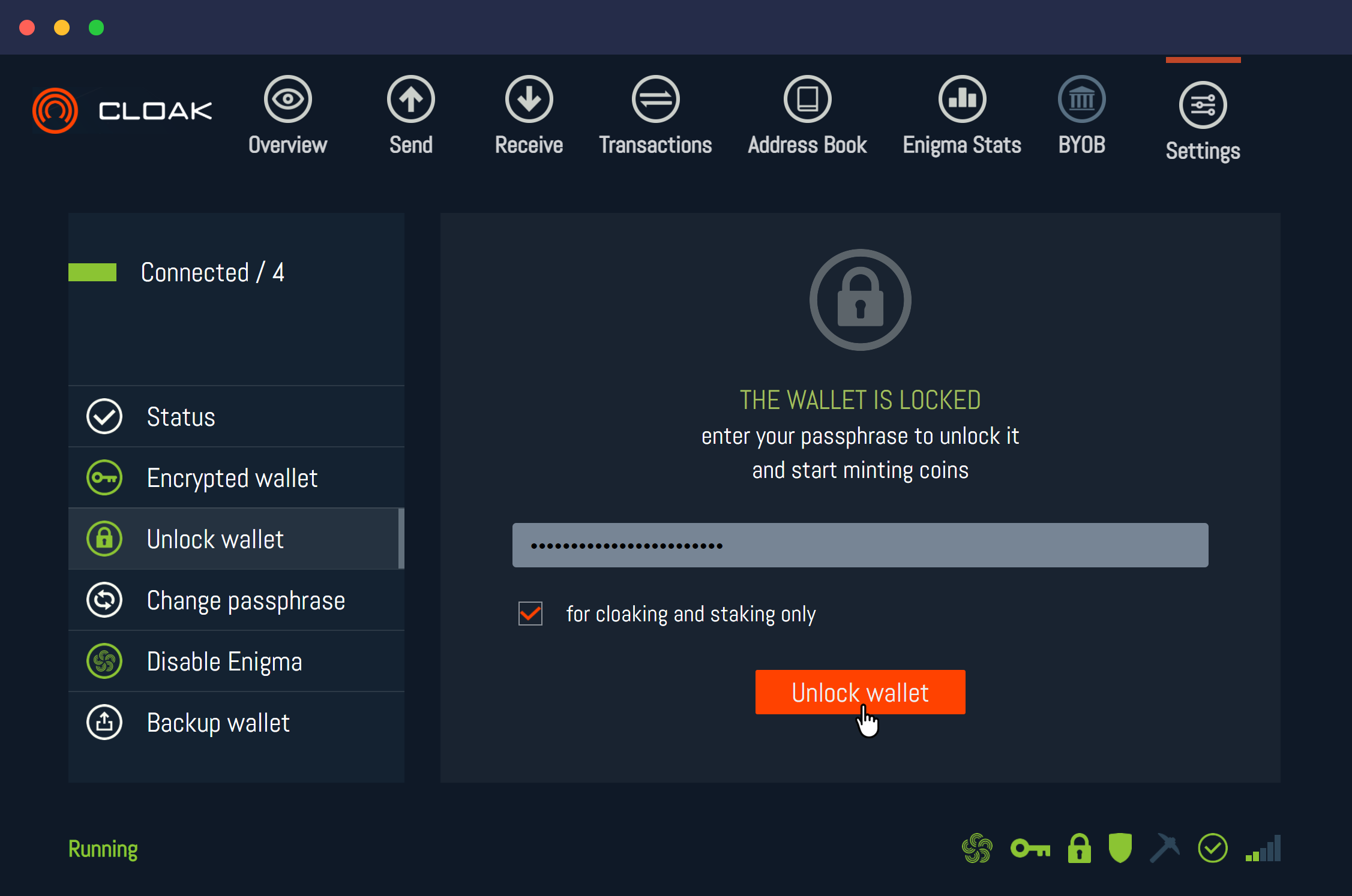 CloakCoin Electron Addressbook